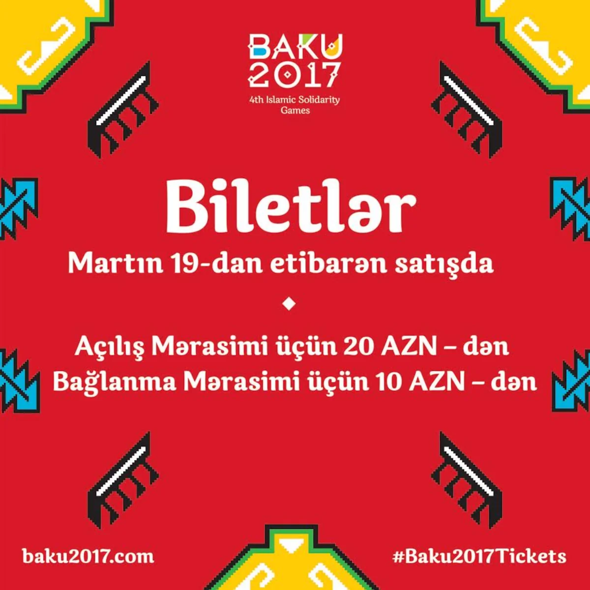 Tickets of 4th Islamic Games will be put on sale in March