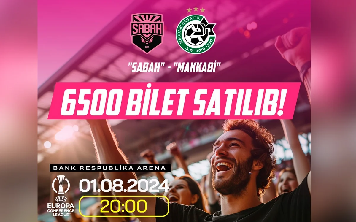 Sabah - Makkabi oyununa 6500 bilet satılıb