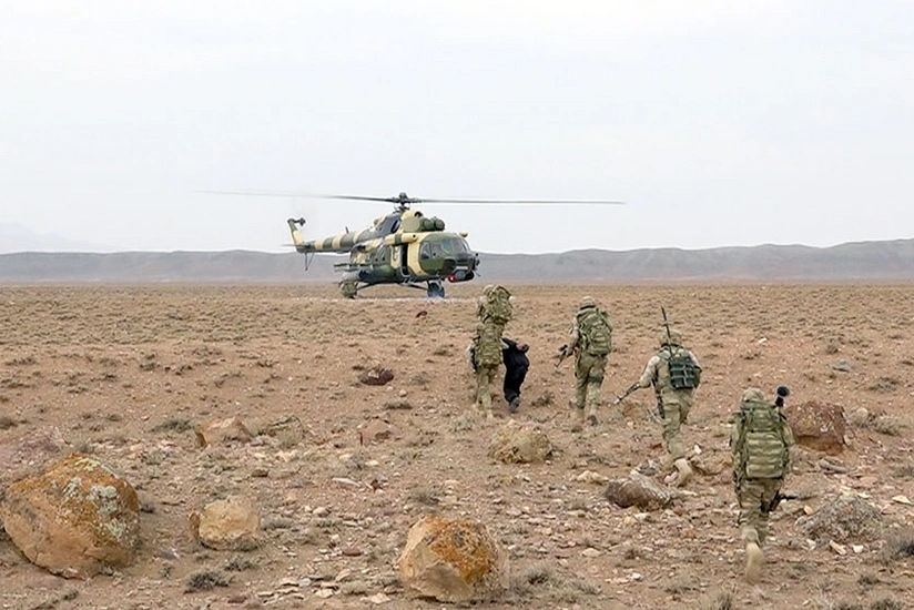 Naxçıvan Qarnizonunda Vətən Müharibəsinin təcrübəsi ilə xüsusi təyinatlı bölmələrin təlimi keçirilib