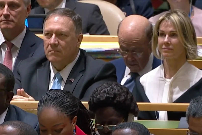 Глава минторговли США уснул во время выступления Трампа на Генассамблее ООН