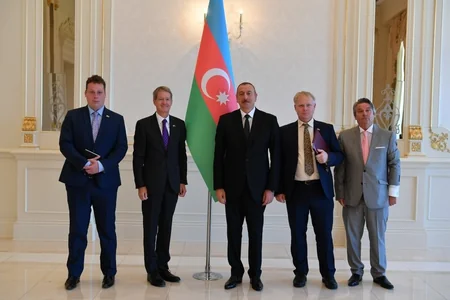 President Ilham Aliyev receives credentials of incoming Latvian and British ambassadors