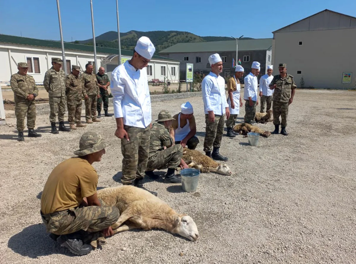 Events held in Azerbaijani Army on occasion of Eid al-Adha