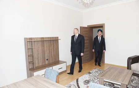 Prezident DSX-nin Naxçıvan şəhər Qaraçuq ərazi dairəsindəki sərhəd dəstəsində yaradılan şəraitlə tanış olub