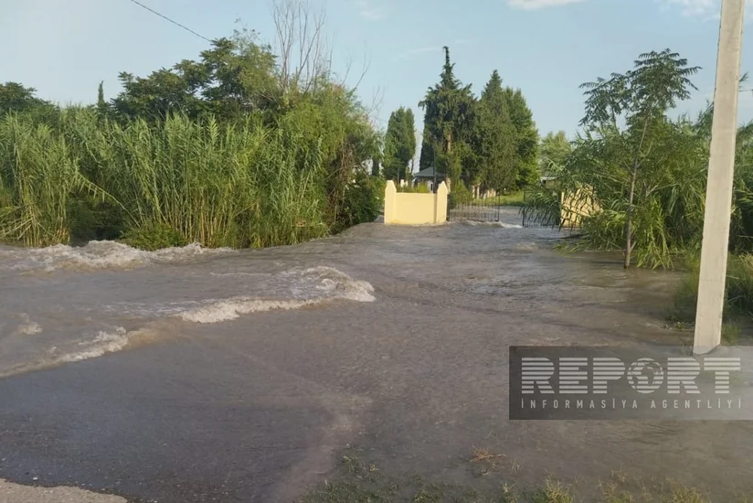 Yuxarı Qarabağ kanalında dağılan bənd bərpa olunub - YENİLƏNİB - 3