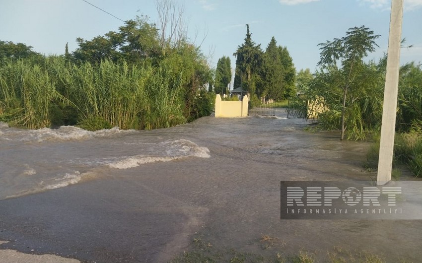 Yuxarı Qarabağ kanalında dağılan bənd bərpa olunub - YENİLƏNİB - 3