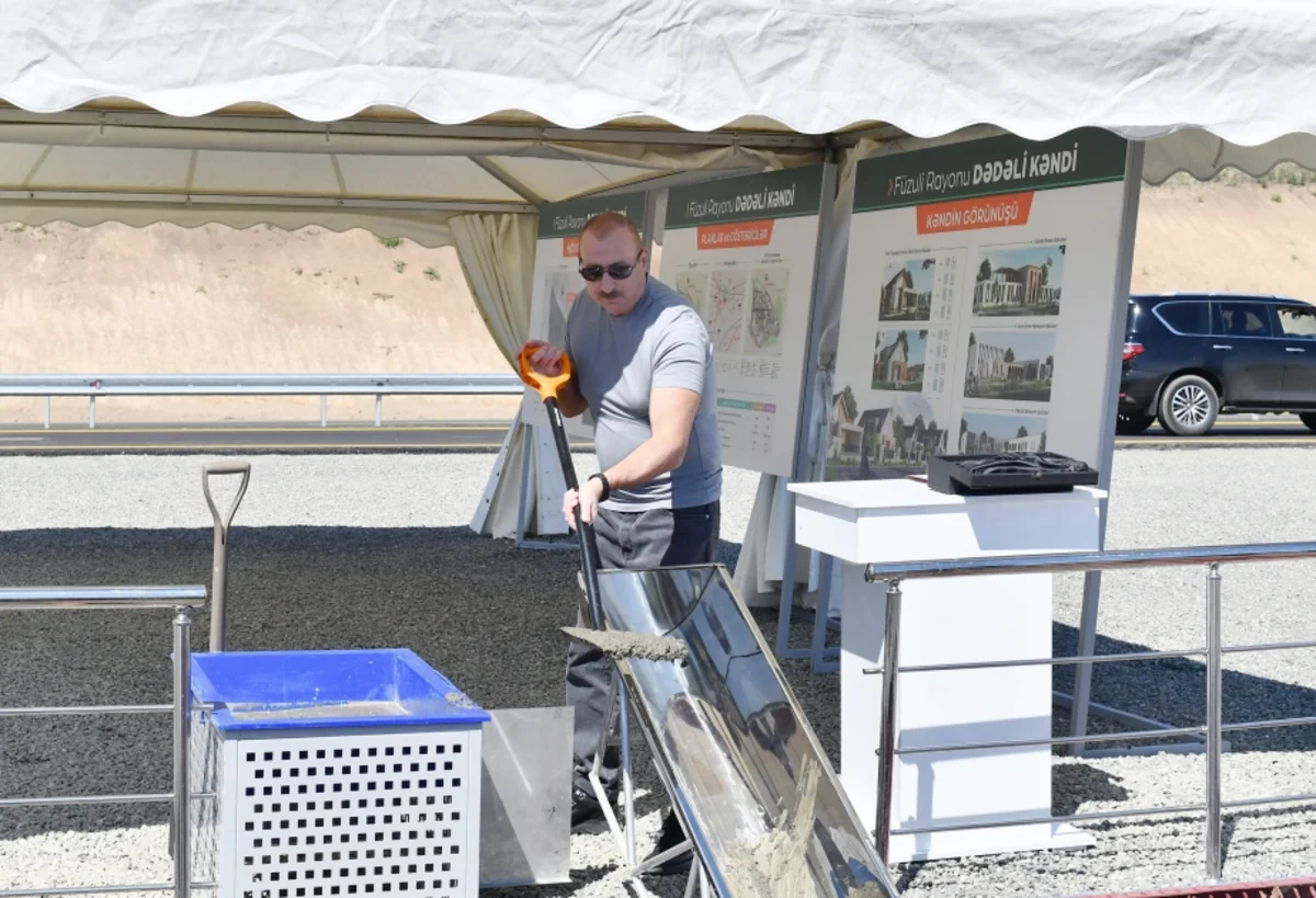 Füzuli rayonunun Dədəli kəndində birinci mərhələdə 327 ev tikiləcək