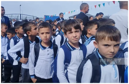 Heydər Əliyev Fondunun Şamaxıda inşa etdirdiyi məktəbin açılışı olub