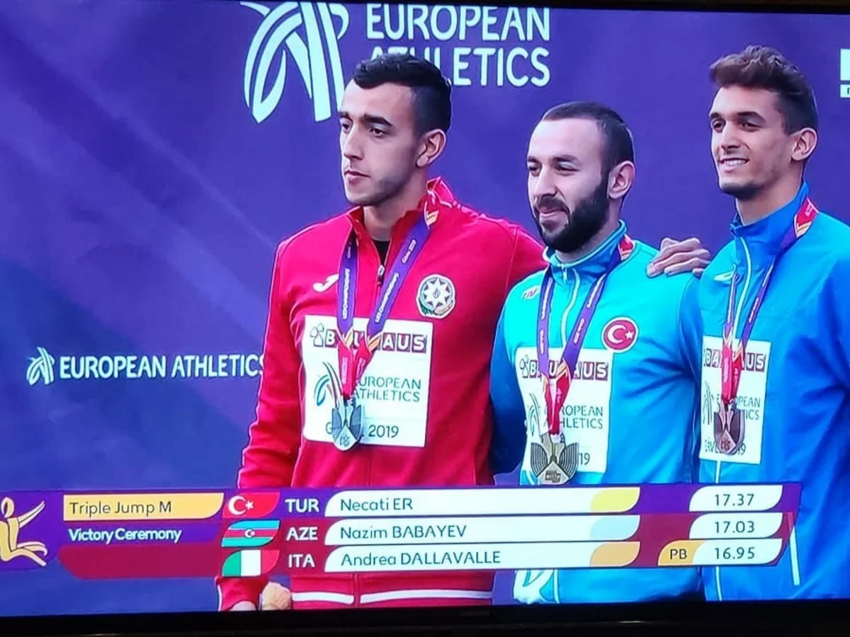 Азербайджанский атлет завоевал серебро Чемпионата Европы в Швеции