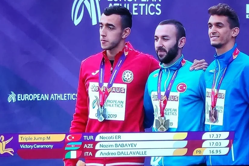 Азербайджанский атлет завоевал серебро Чемпионата Европы в Швеции