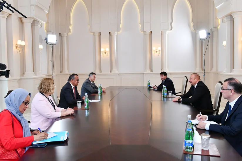 Президент Ильхам Алиев принял генерального директора ВОЗ