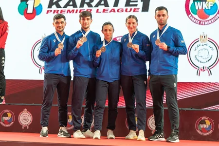 Azərbaycan karateçiləri Premyer Liqa turnirində beş medal qazanıblar