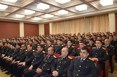 Polis Akademiyasında Heydər Əliyevin 100 illik yubileyi ilə əlaqədar tədbir keçirilib