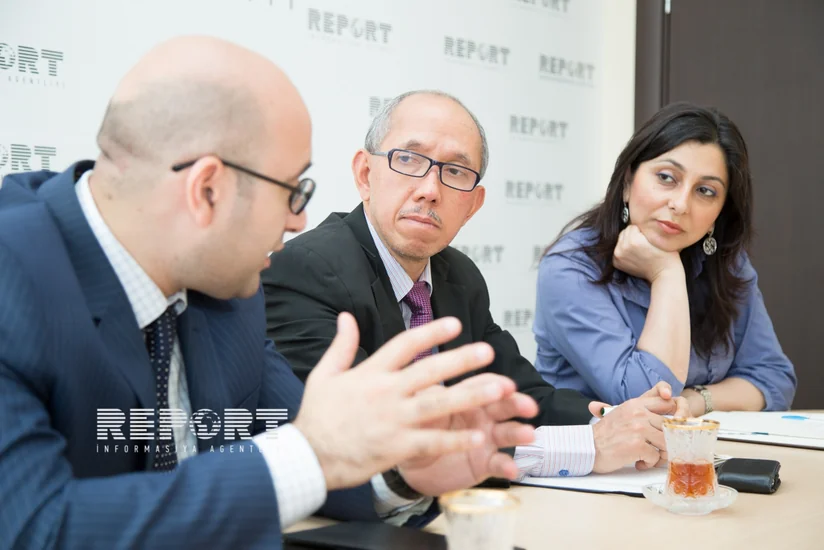 Asiya İnkişaf Bankının Bakı ofisinin rəhbəri Report İnformasiya Agentliyində olub - FOTO