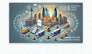 Commemorative postage stamp issued in Baku to mark first forum of postal leaders of Europe and CIS