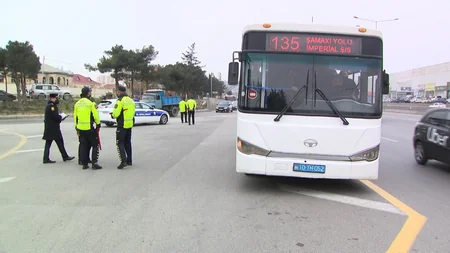 Narkotikin təsiri altında avtobus idarə edən sürücülər saxlanılıb