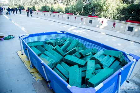 Preparations are underway in Martyrs' Alley - PHOTO