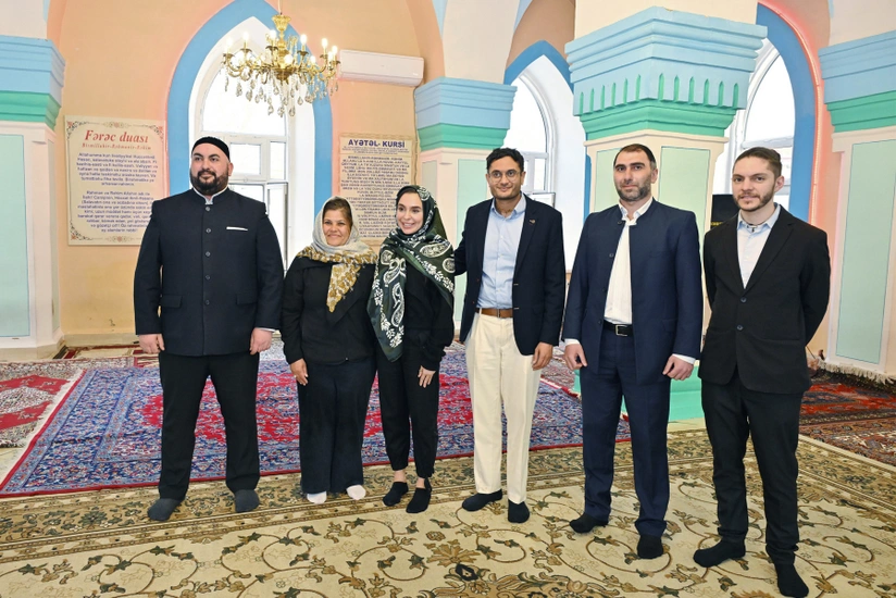 Leyla Aliyeva visits Sakina Khanim Mosque in Guba