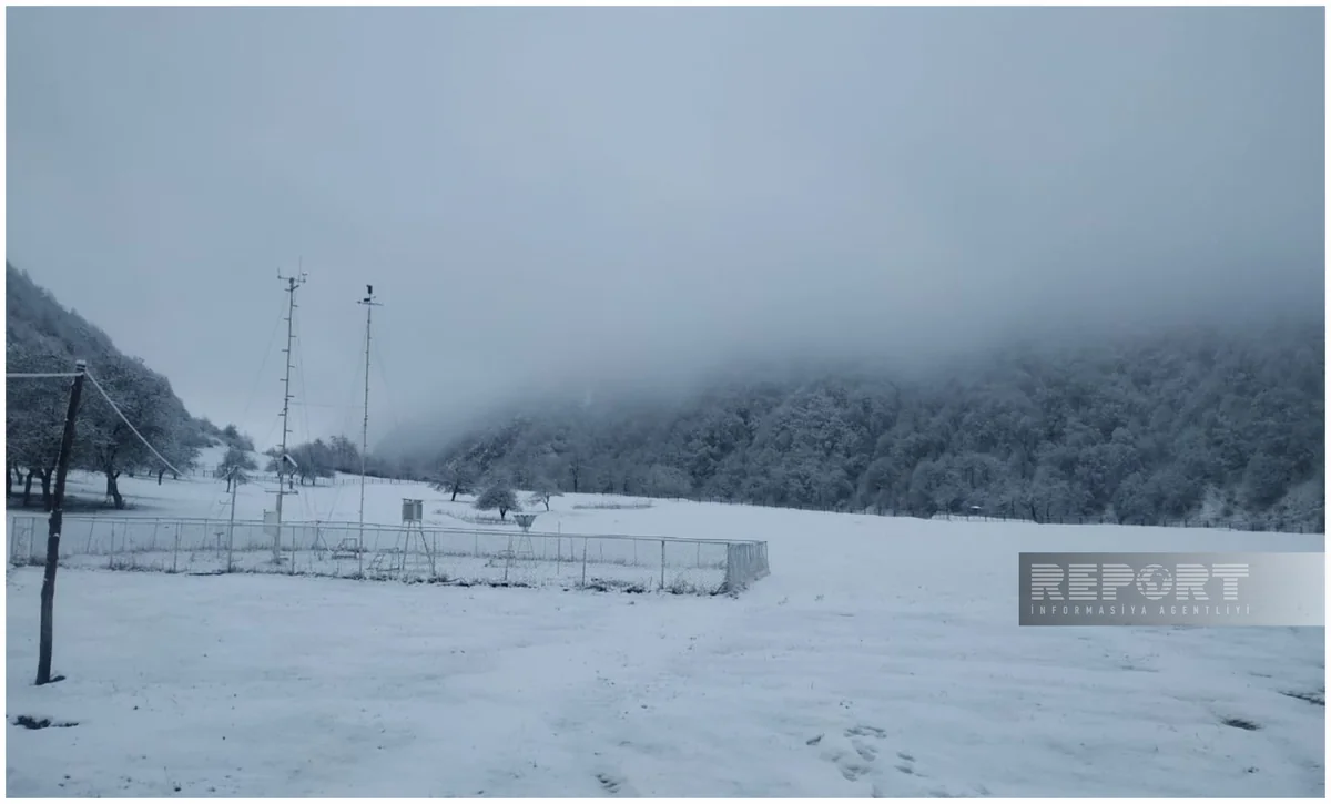 Sarıbaşa qar yağıb - FOTOREPORTAJ