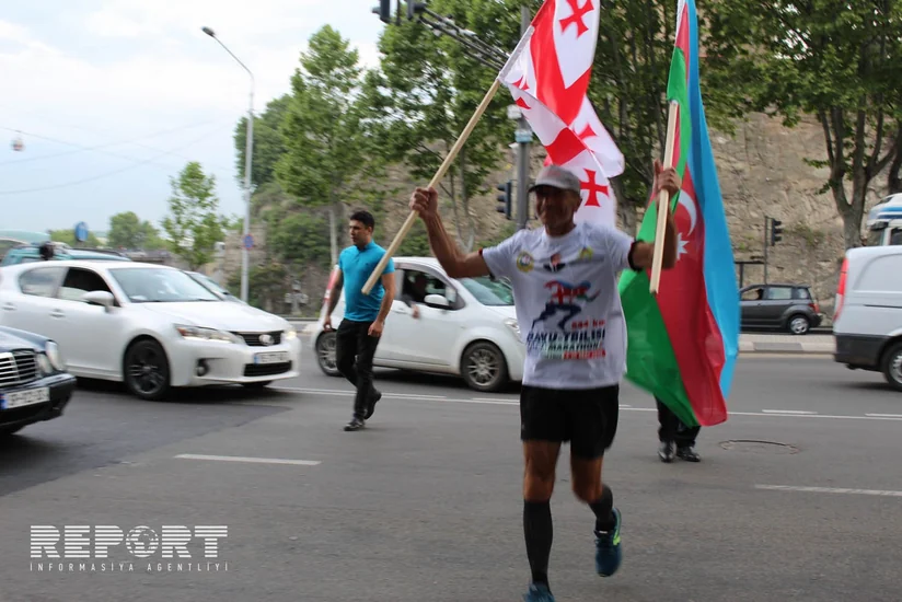 Heydər Əliyevin xatirəsinə həsr olunmuş Bakı-Tbilisi ultramarafonu başa çatıb - FOTO