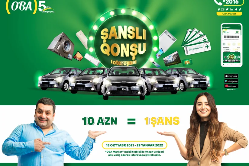 “OBA Market” “Şanslı Qonşu” lotereyasına start verir