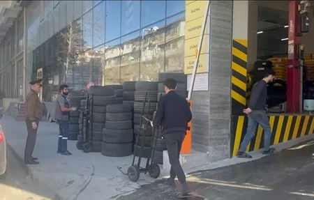 Bakıda təkər satışı və təmiri mərkəzində yanğın təhlükəsizliyi tələbləri kobud şəkildə pozulub