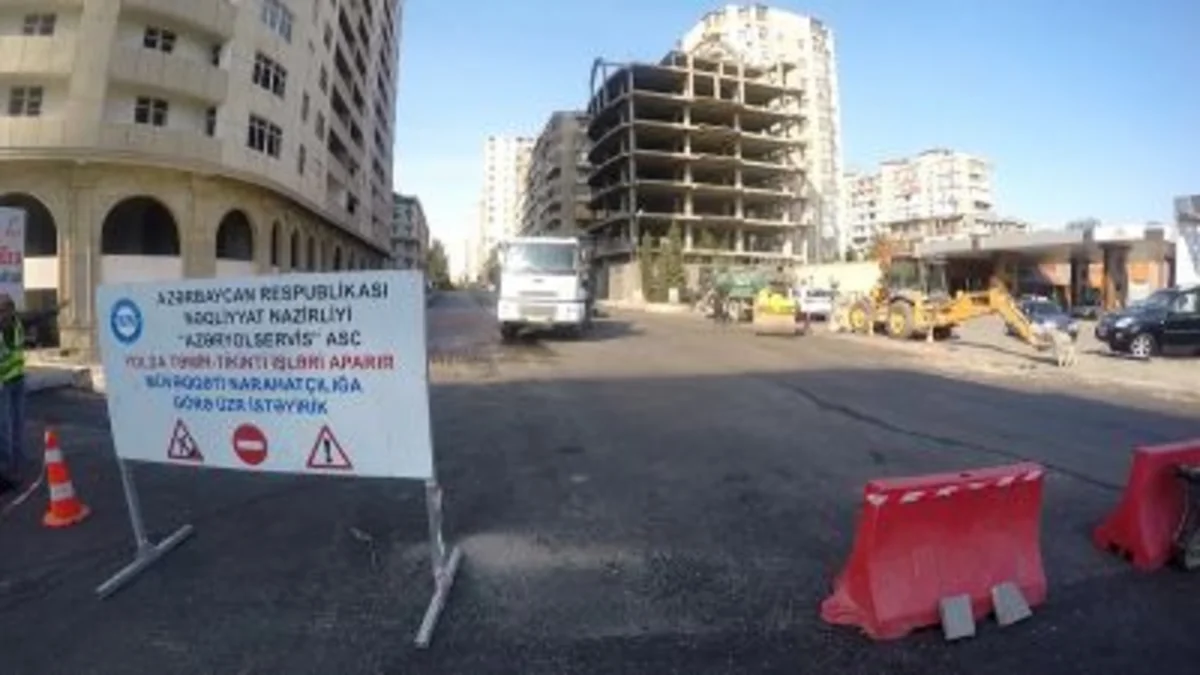 Neftçilər və Nobel prospektlərinin kəsişən hissəsində asfaltlanma işləri aparılacaq