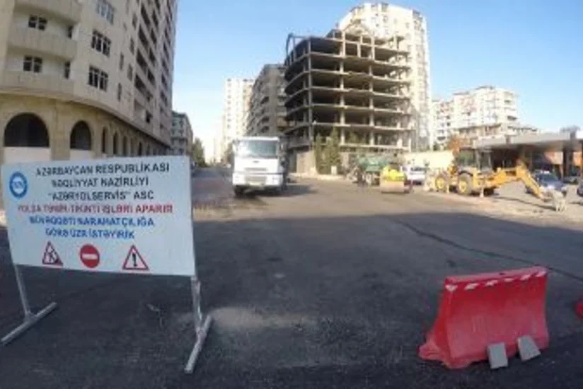 Neftçilər və Nobel prospektlərinin kəsişən hissəsində asfaltlanma işləri aparılacaq