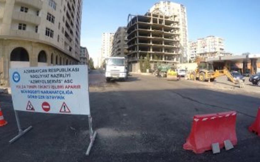 Neftçilər və Nobel prospektlərinin kəsişən hissəsində asfaltlanma işləri aparılacaq