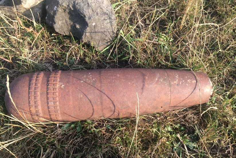 Goranboyda partlamamış top mərmisi aşkarlanıb - FOTO