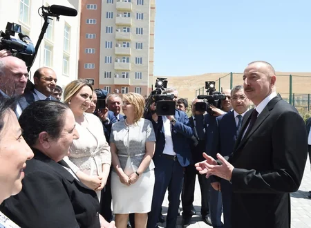 President Ilham Aliyev inaugurated Gobu Park residential complex for IDPs in Garadagh district