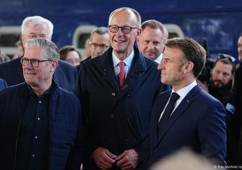Makron, Merts, Starmer və Tusk Kiyevə gediblər
