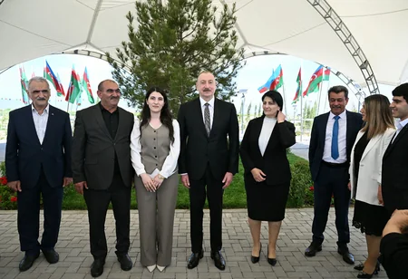 Prezident Ağdamın Kəngərli kəndinin birinci mərhələsinin açılışında iştirak edib - YENİLƏNİB