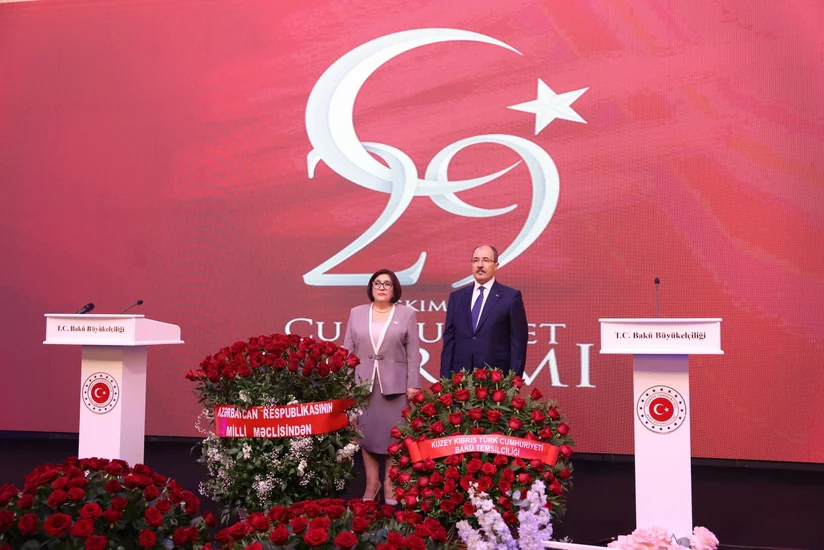 Türkiyə Cümhuriyyətinin 101-ci ildönümü münasibətilə Heydər Əliyev Mərkəzində rəsmi qəbul təşkil edilib - YENİLƏNİB