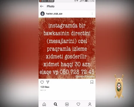 “İnstagram”da insanların pullarını mənimsəyən şəxs saxlanılıb