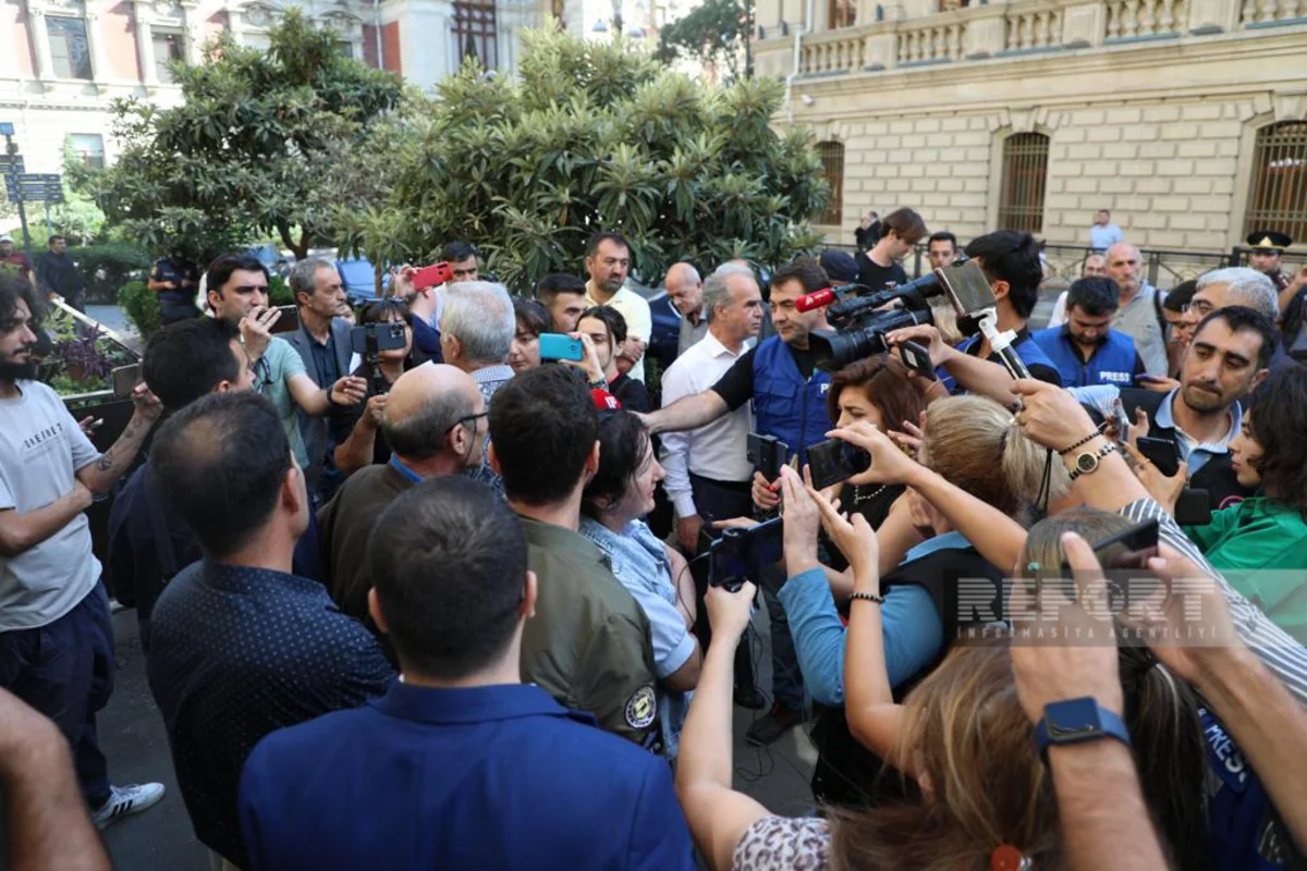 Action held in front of Iranian embassy in Azerbaijan