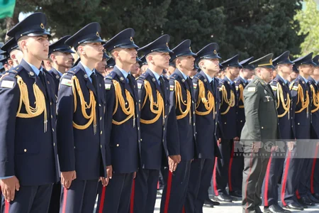 Cəmşid Naxçıvanski adına Hərbi Liseydə kursantların növbəti buraxılış mərasimi olub