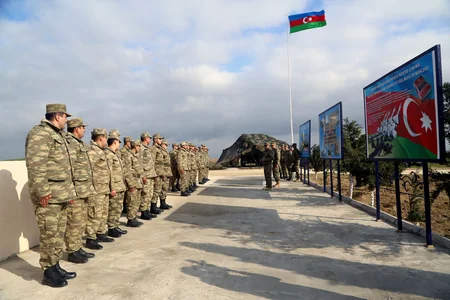 Opens a new residential complex of Azerbaijan Air Defense Unit