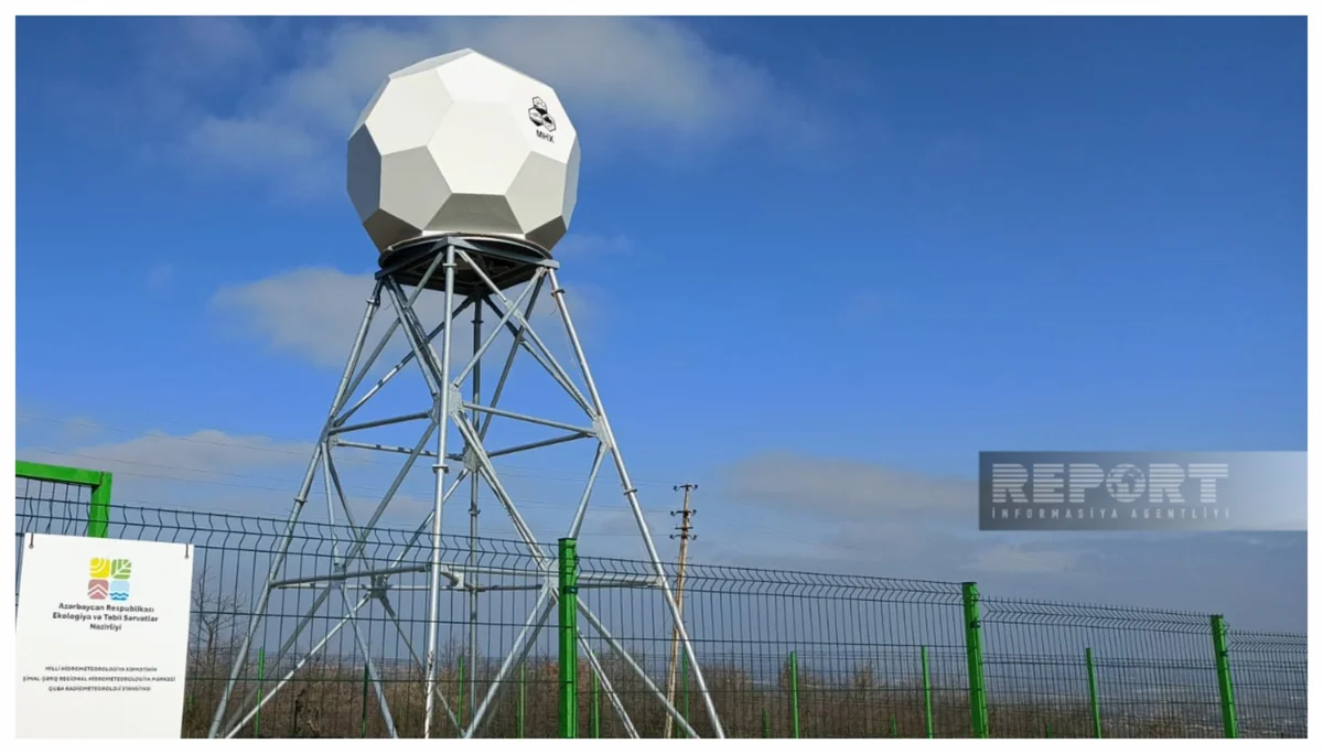 Qubada yeni meteoroloji dopler radar quraşdırılıb, dolu-leysan yağacağı əvvəldən məlum olacaq