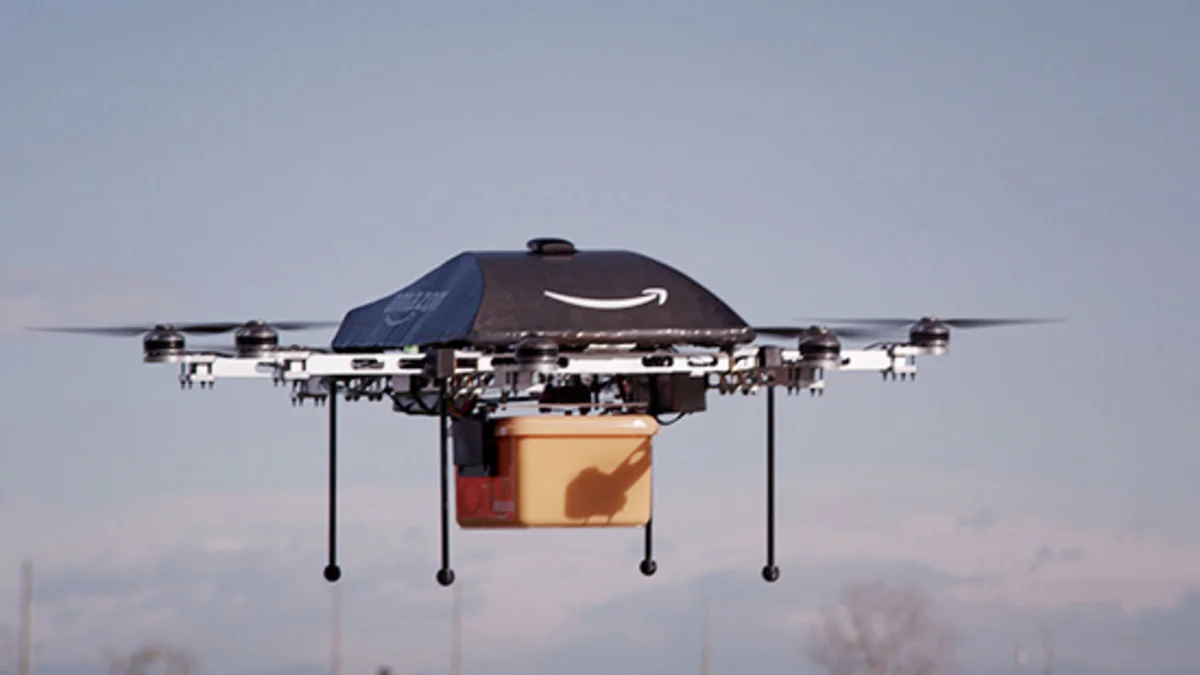“Amazon” malların çatdırılmasında dronlardan istifadə edəcək