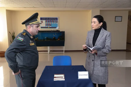 Azerbaijani Ombudsperson observes voting at Azerbaijani army training center
