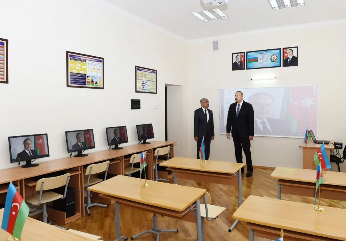 Prezident Zabratdakı 192 nömrəli məktəbdə əsaslı təmirdən sonra yaradılan şəraitlə tanış olub - YENİLƏNİB