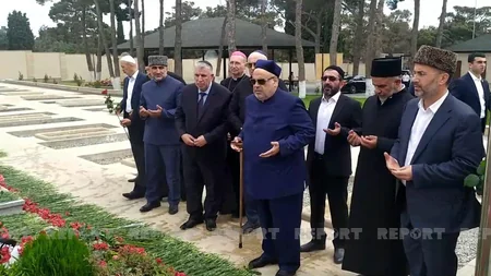 Dini konfessiyaların rəhbərləri Polad Həşimovun və İlqar Mirzəyevin məzarını ziyarət edib - VİDEO