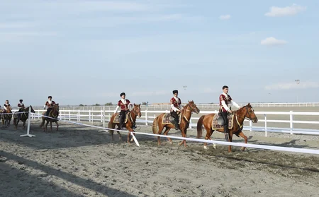 President Ilham Aliyev attends opening of Qarabag Equestrian Complex