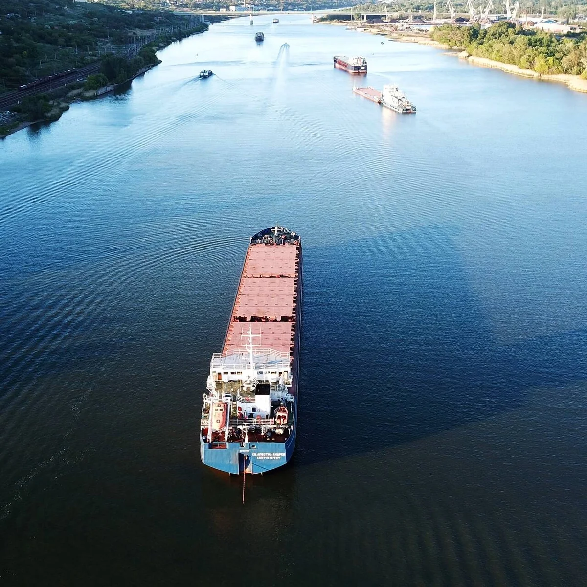 Ship sailing from Russia to Iran runs ashore in Caspian Sea