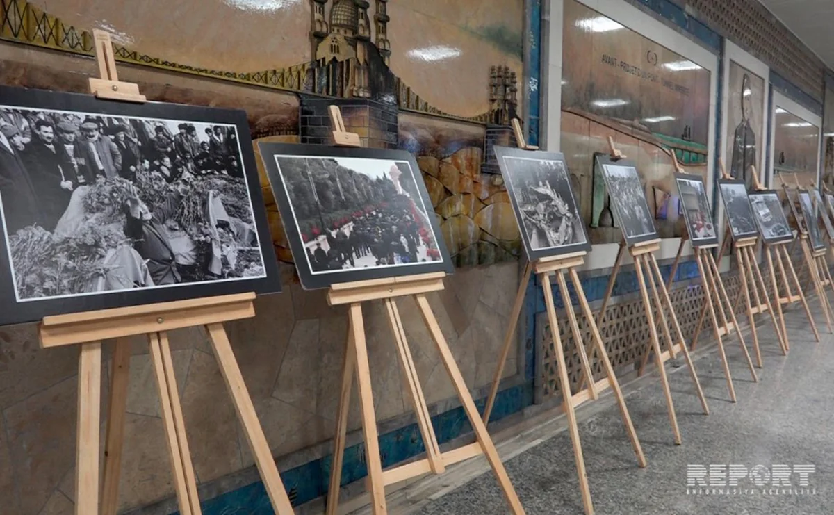 İstanbul metrosunda 20 Yanvar faciəsi ilə bağlı fotosərgi açılıb