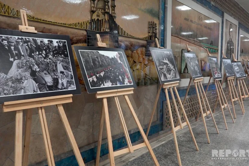 İstanbul metrosunda 20 Yanvar faciəsi ilə bağlı fotosərgi açılıb