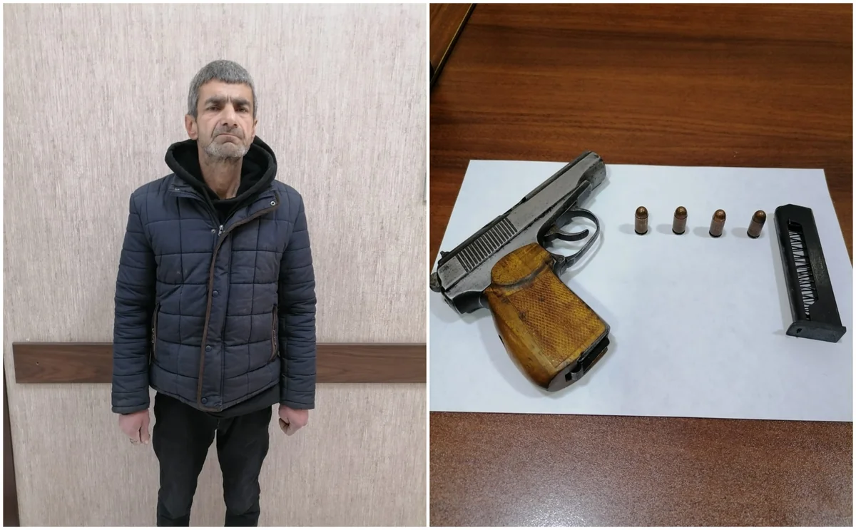 Bakıda tapança satmaq istəyən şəxs saxlanılıb  
