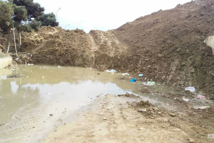 Badamdarda yenidən sürüşmə olub - FOTO - YENİLƏNİB