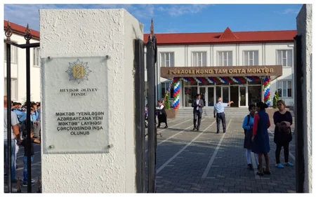 Heydər Əliyev Fondunun Ağcabədidə inşa etdiyi məktəb istifadəyə verilib