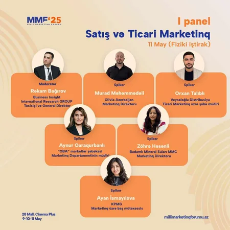 10-cu Milli Marketinq Forumuna son 3 gün!